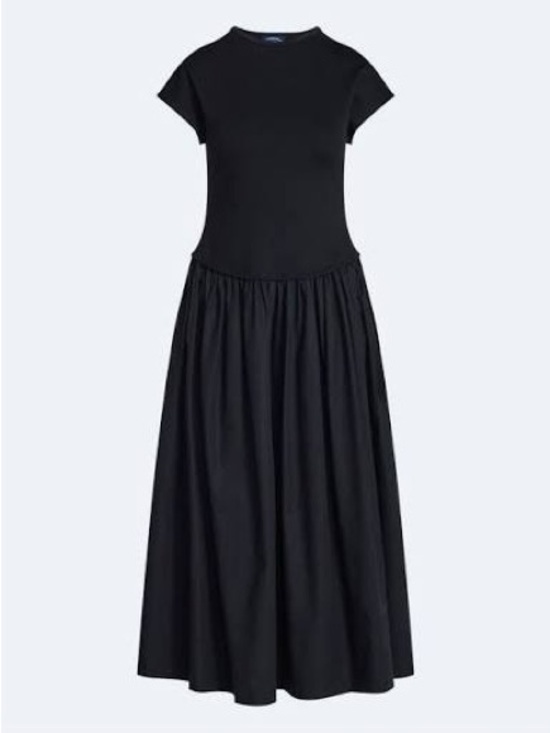 Scoop Dresses & Skirts - NWT Scoop Women’s Black Maxi Dress with Short Dolman Sleeves, large 12-14
